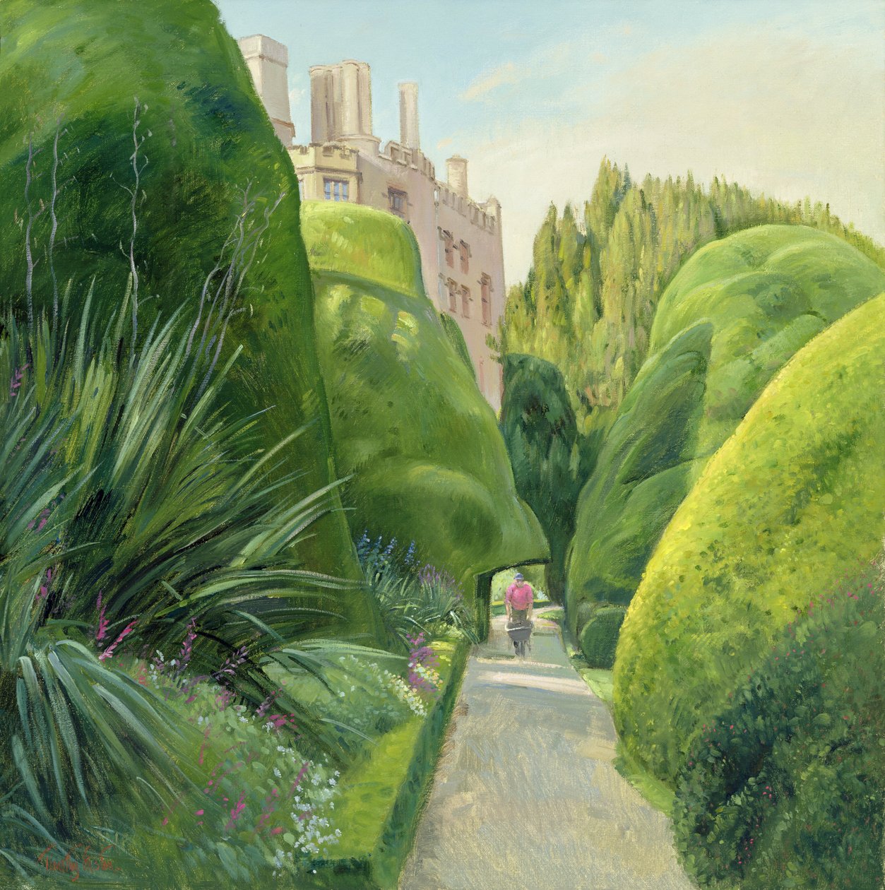 Ścieżka Topiary, Zamek Powis autorstwa Timothy Easton