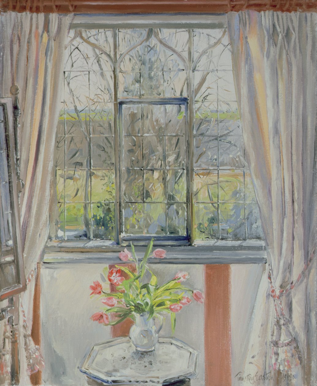 Tulipany na styczniowy poranek autorstwa Timothy Easton