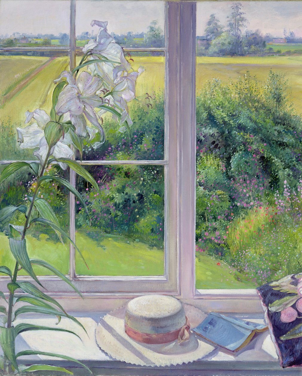 Siedzisko przy oknie i lilia, 1991 autorstwa Timothy Easton