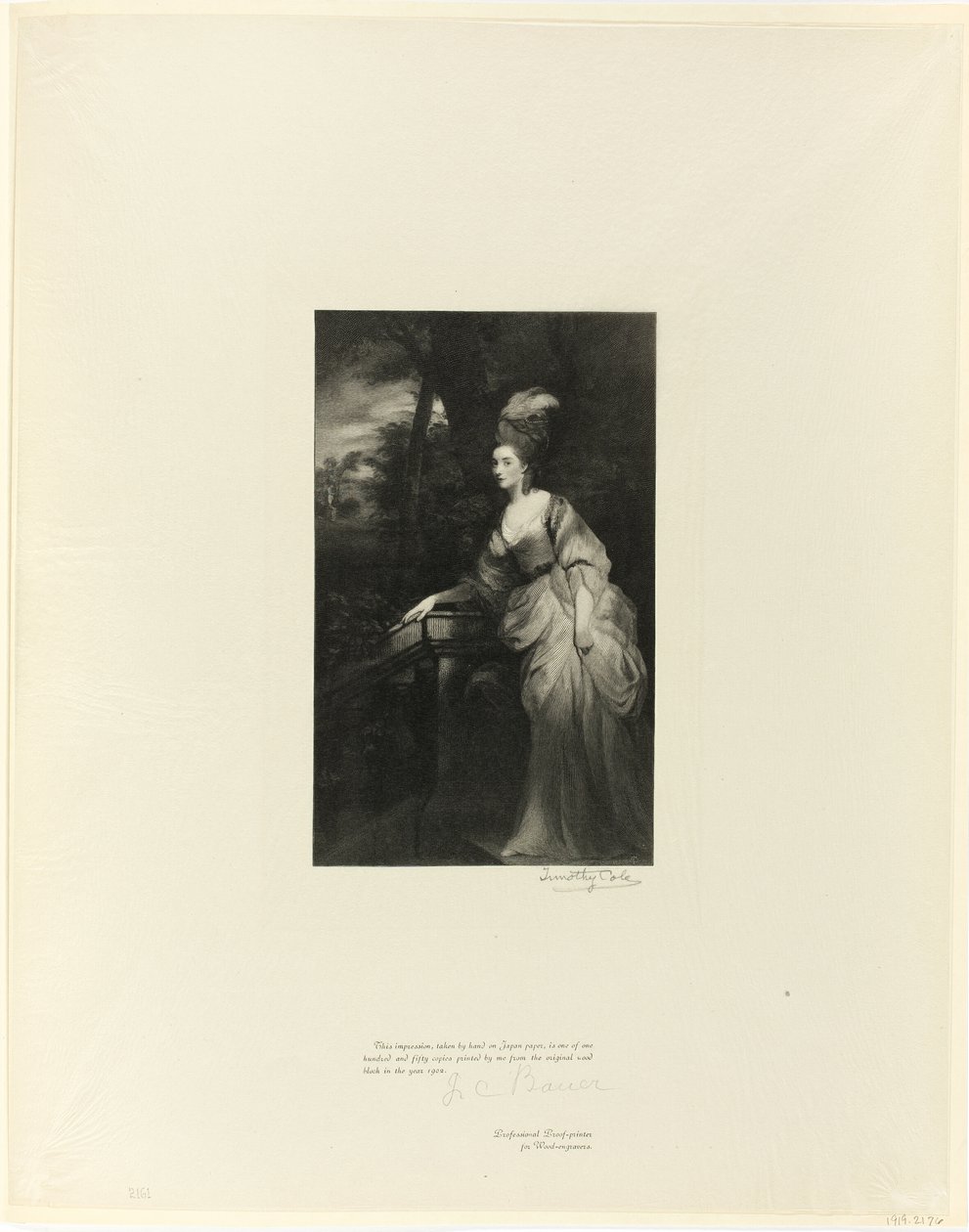 Georgiana, księżna Devonshire, od staroangielskich mistrzów autorstwa Timothy Cole