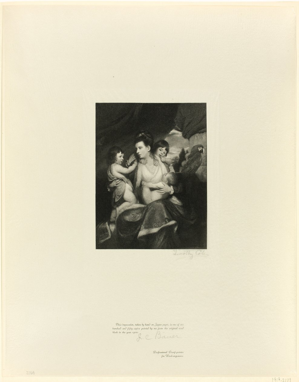 Lady Cockburn i rodzina, od Old English Masters autorstwa Timothy Cole