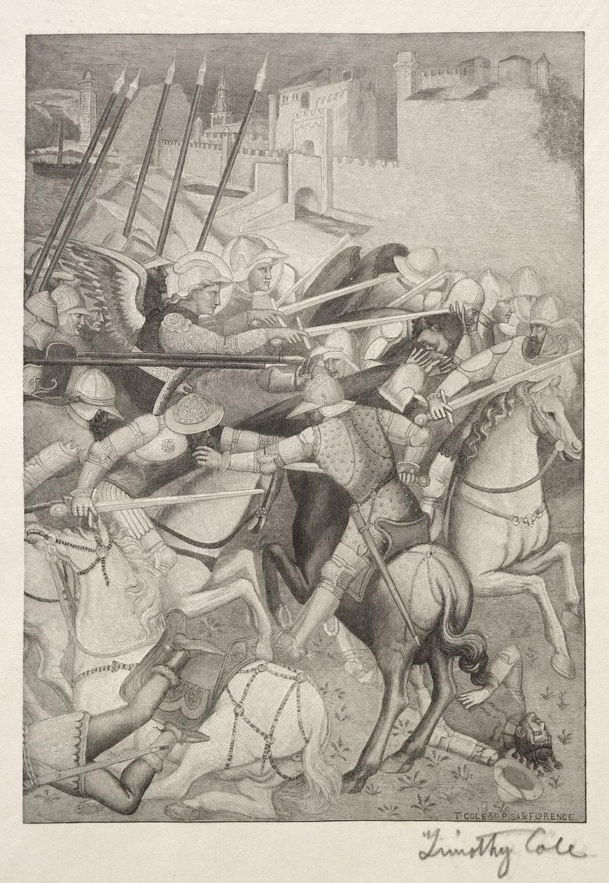 Starzy włoscy mistrzowie: Bitwa pod św. Efezem przeciwko poganom z Sardynii, 1888-1892. autorstwa Timothy Cole