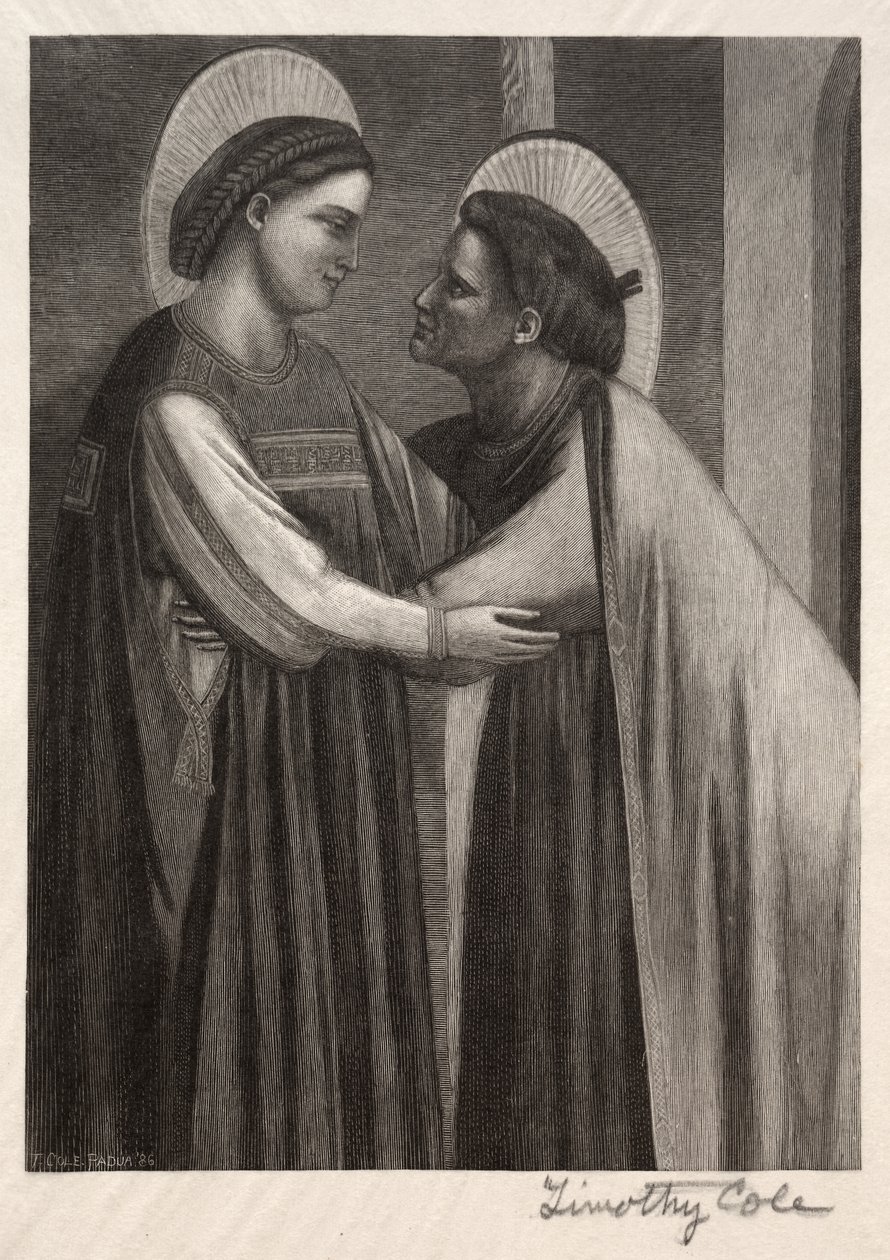 Starzy włoscy mistrzowie: Maria i Elżbieta, 1886. autorstwa Timothy Cole