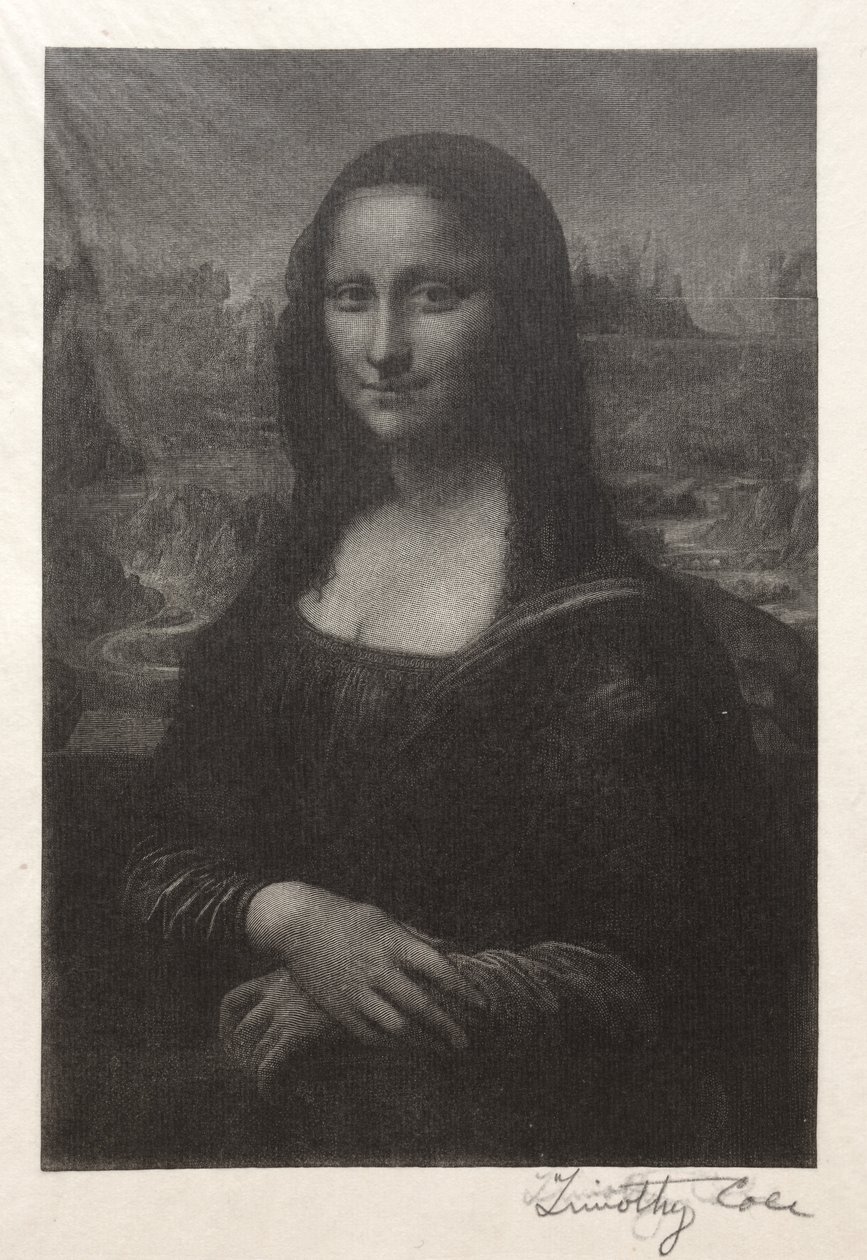 Starzy włoscy mistrzowie: Mona Lisa, 1888-1892. autorstwa Timothy Cole