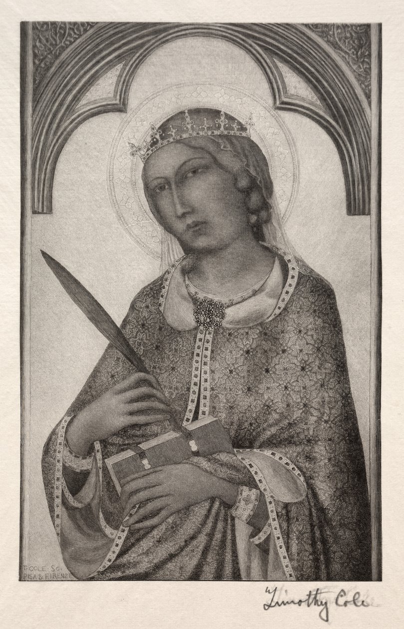 Starzy mistrzowie włoscy: św. Katarzyna Aleksandryjska, 1888-1892. autorstwa Timothy Cole