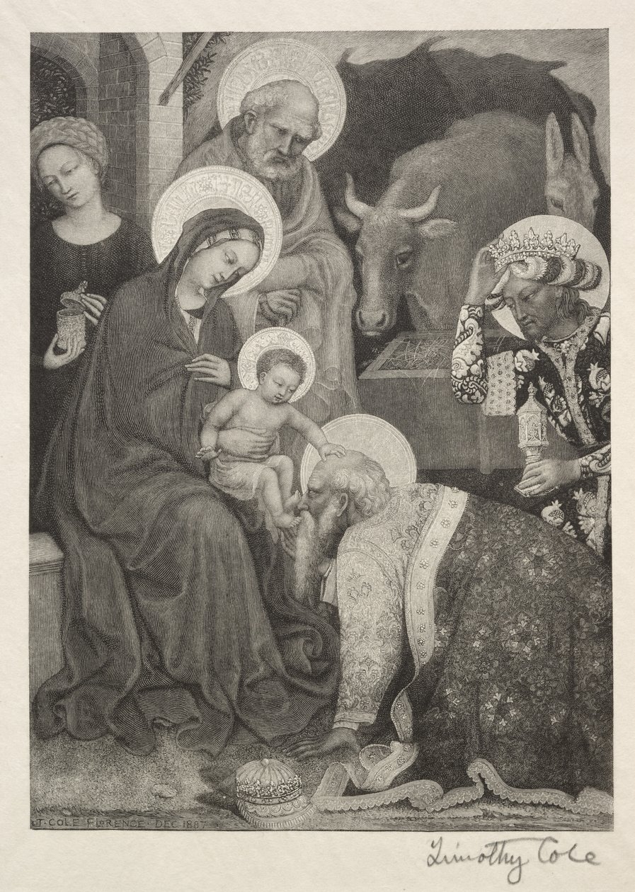 Starzy włoscy mistrzowie: Pokłon Trzech Króli, 1887. autorstwa Timothy Cole