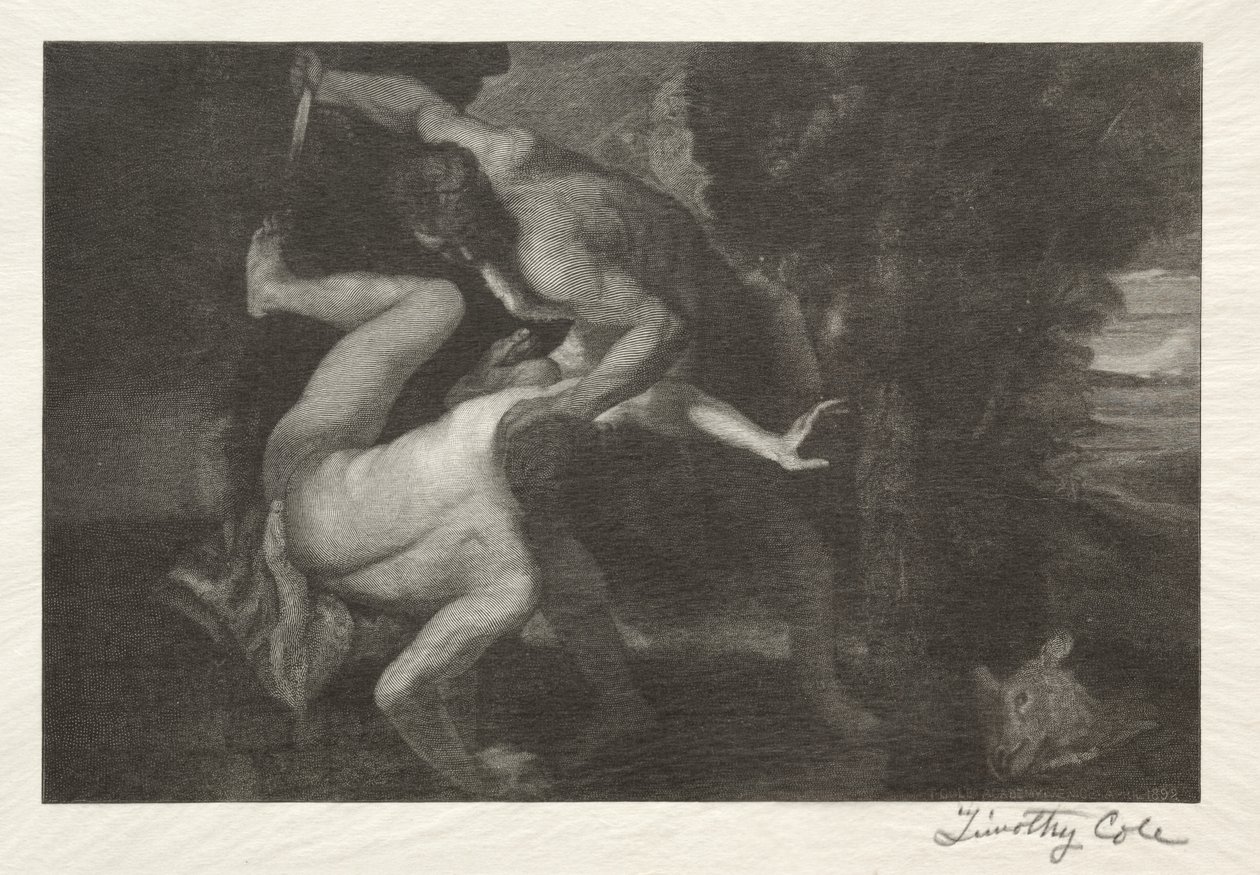 Starzy włoscy mistrzowie: Śmierć Abla, 1892. autorstwa Timothy Cole