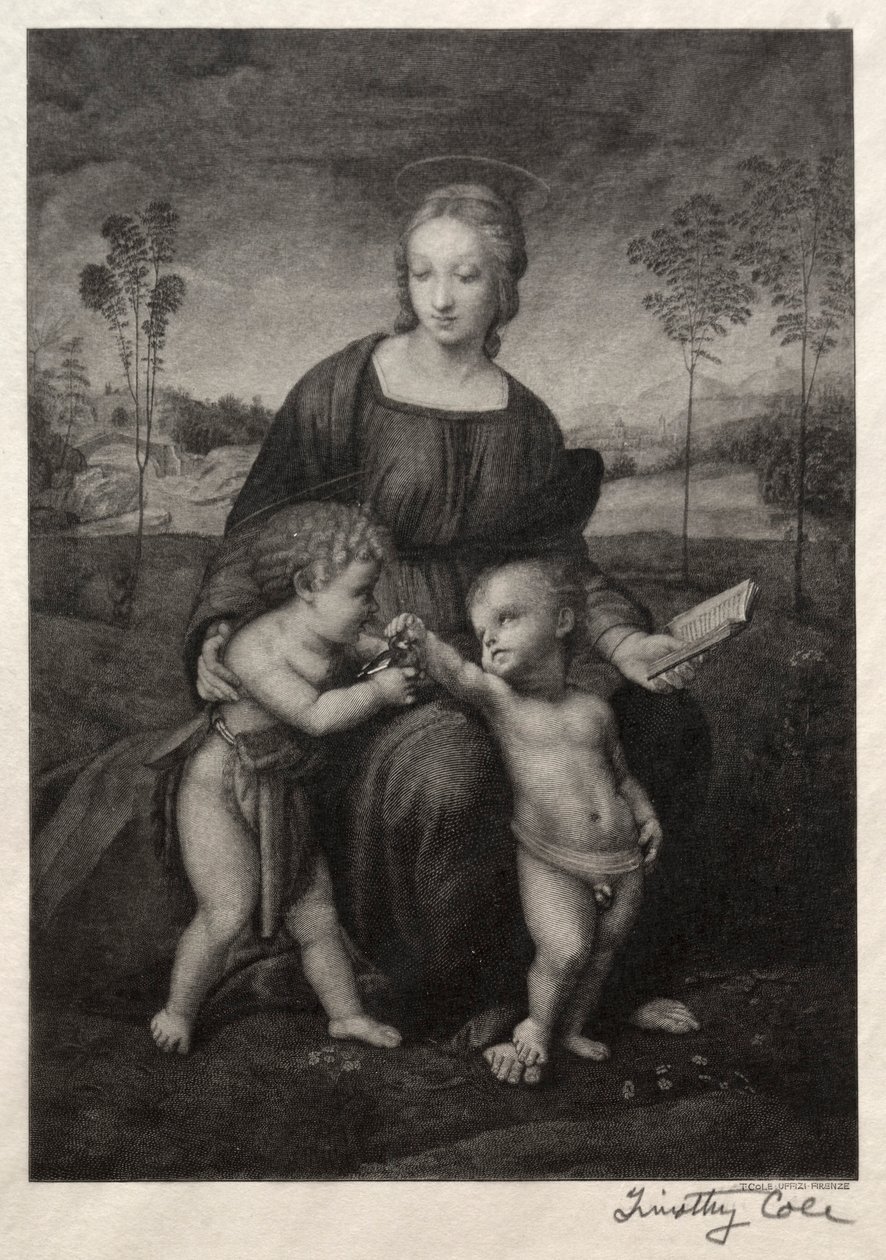 Starzy włoscy mistrzowie: Madonna Szczygieł, 1888-1892. autorstwa Timothy Cole