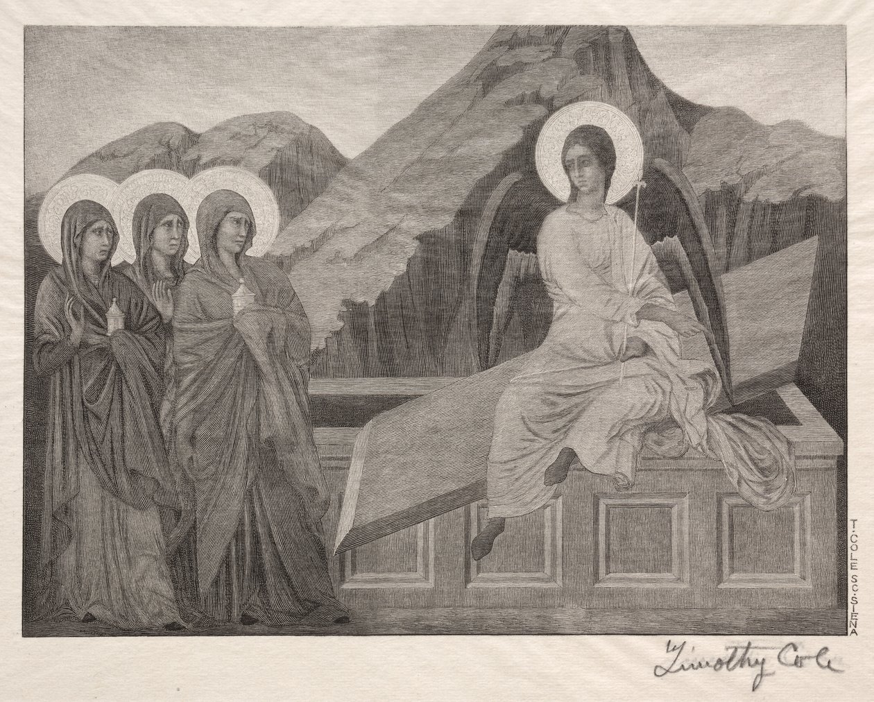 Starzy włoscy mistrzowie: Trzy Marie przy grobie, 1888-1892. autorstwa Timothy Cole
