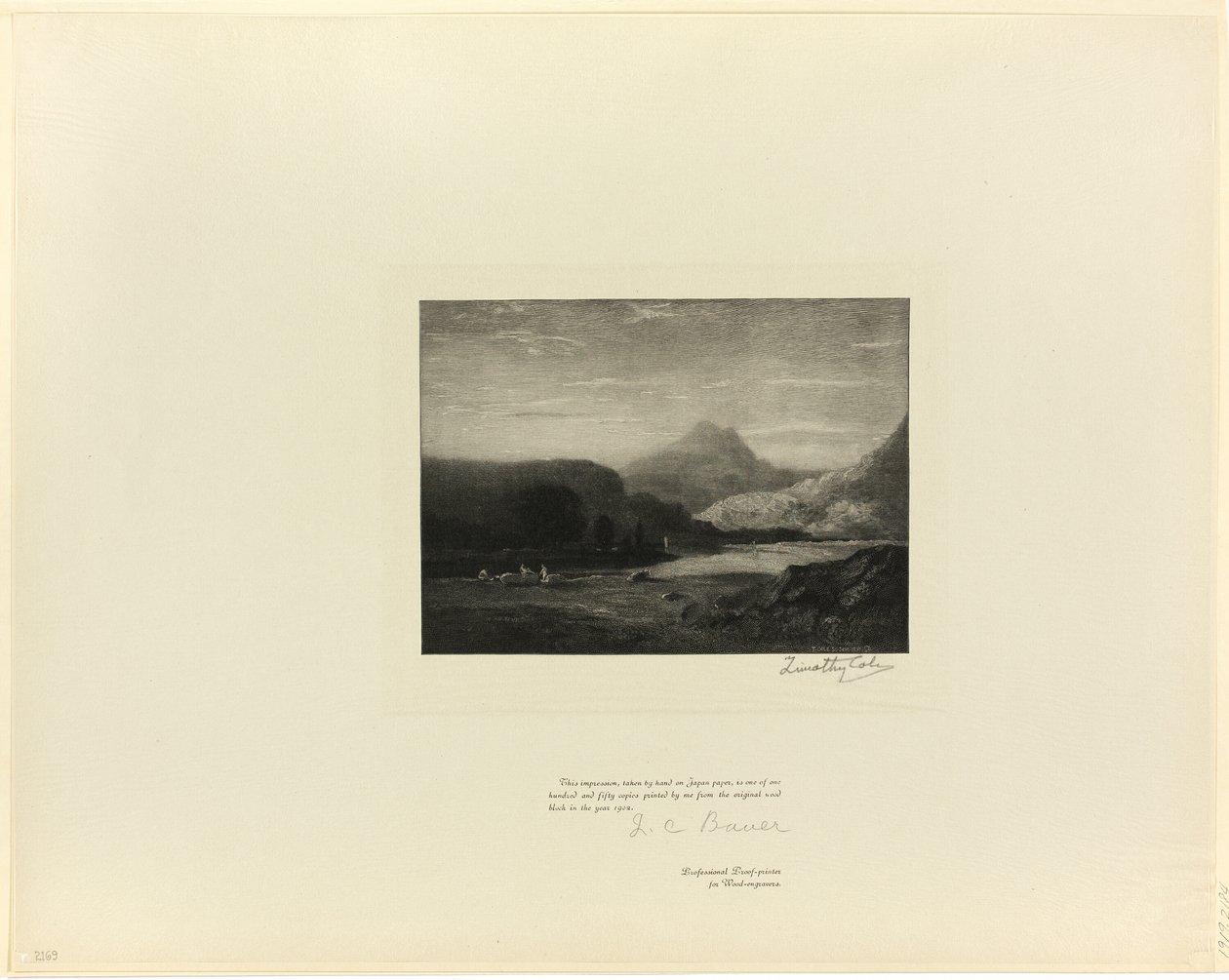 Na rzece Wye, od Old English Masters autorstwa Timothy Cole