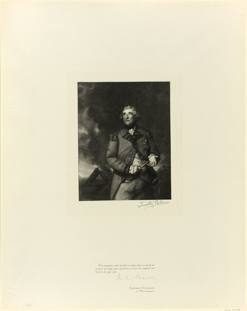 Portret Lorda Heathfielda ze staroangielskich mistrzów autorstwa Timothy Cole