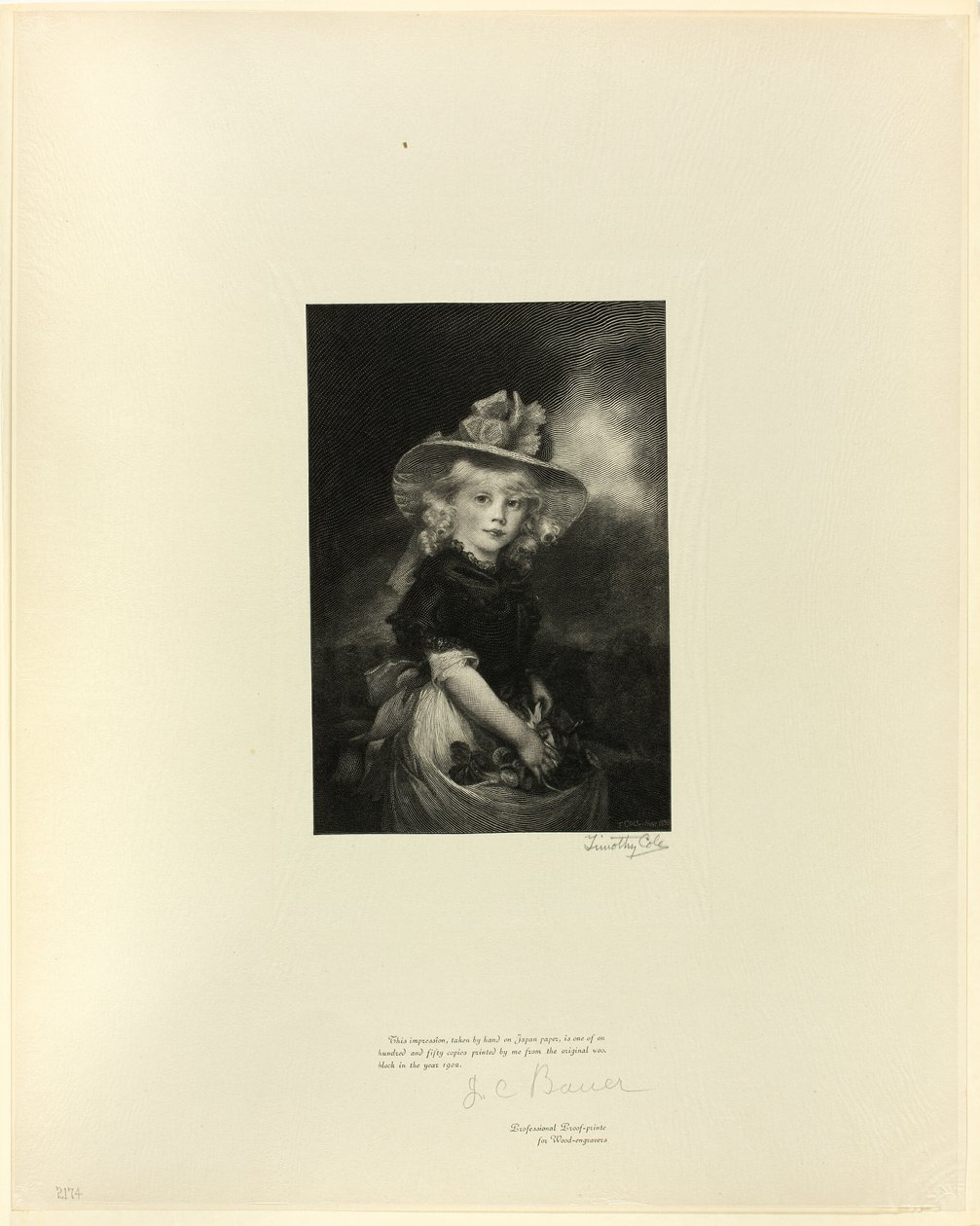 Księżniczka Zofia, córka Jerzego III, ze staroangielskich mistrzów autorstwa Timothy Cole