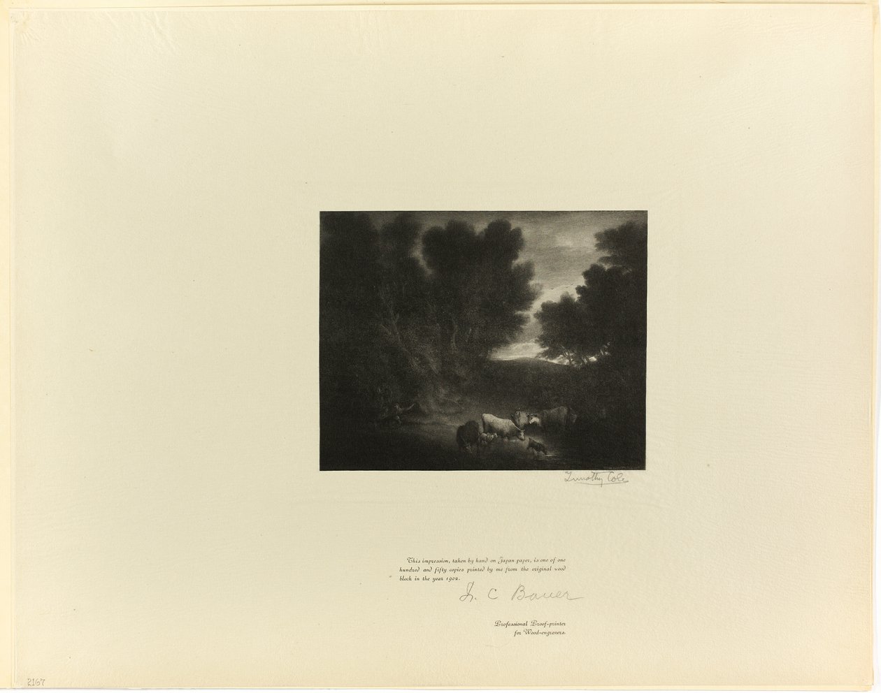 The Watering Place, od staroangielskich mistrzów autorstwa Timothy Cole