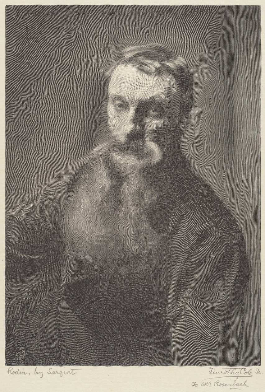 Rodin autorstwa Timothy Cole after John Singer Sargent