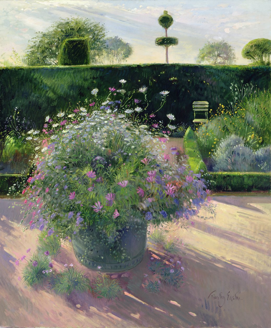 Ostatnie promienie wokół miedzi (olej na płótnie) autorstwa Timothy Easton