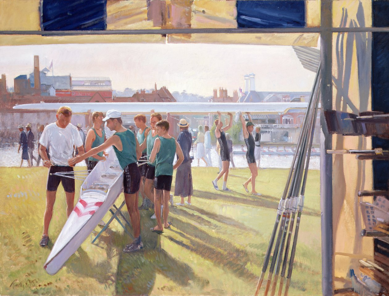 Przygotowania (olej na płótnie) autorstwa Timothy Easton
