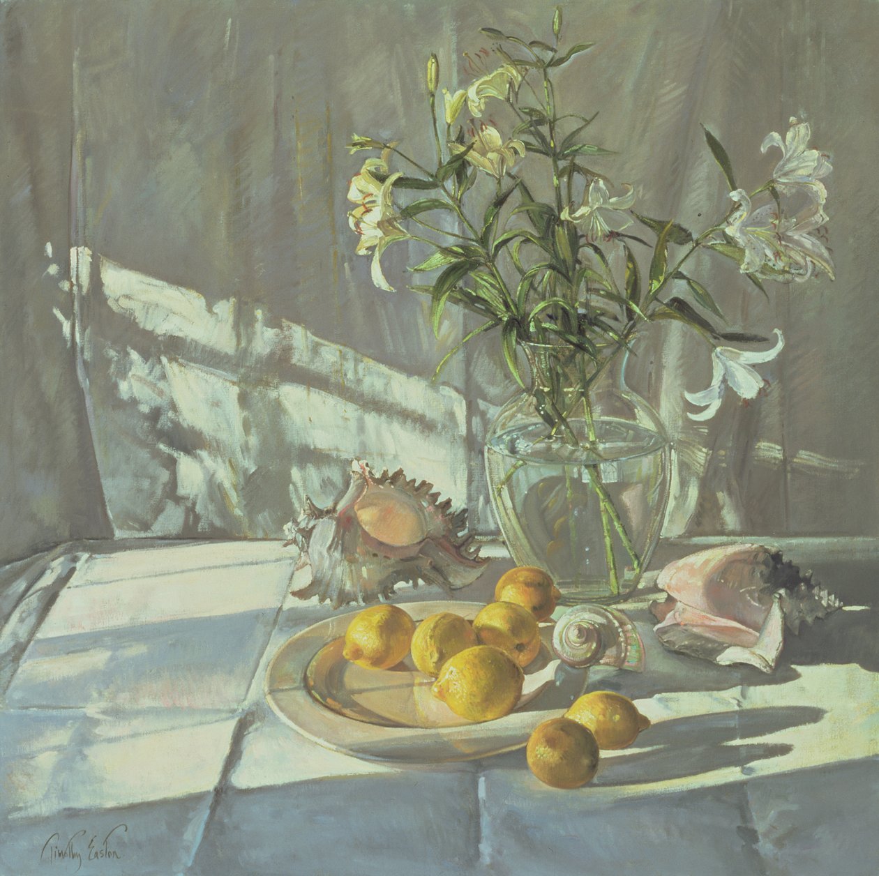 Odbicia i cienie (olej na płótnie) autorstwa Timothy Easton