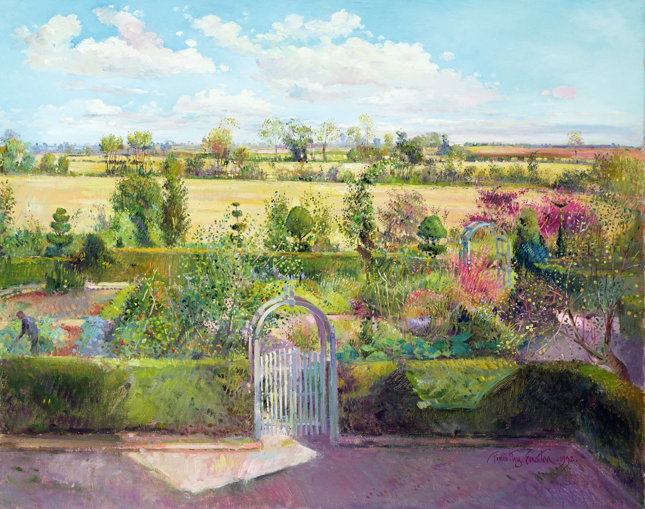 Ogród ziołowy po żniwach autorstwa Timothy Easton