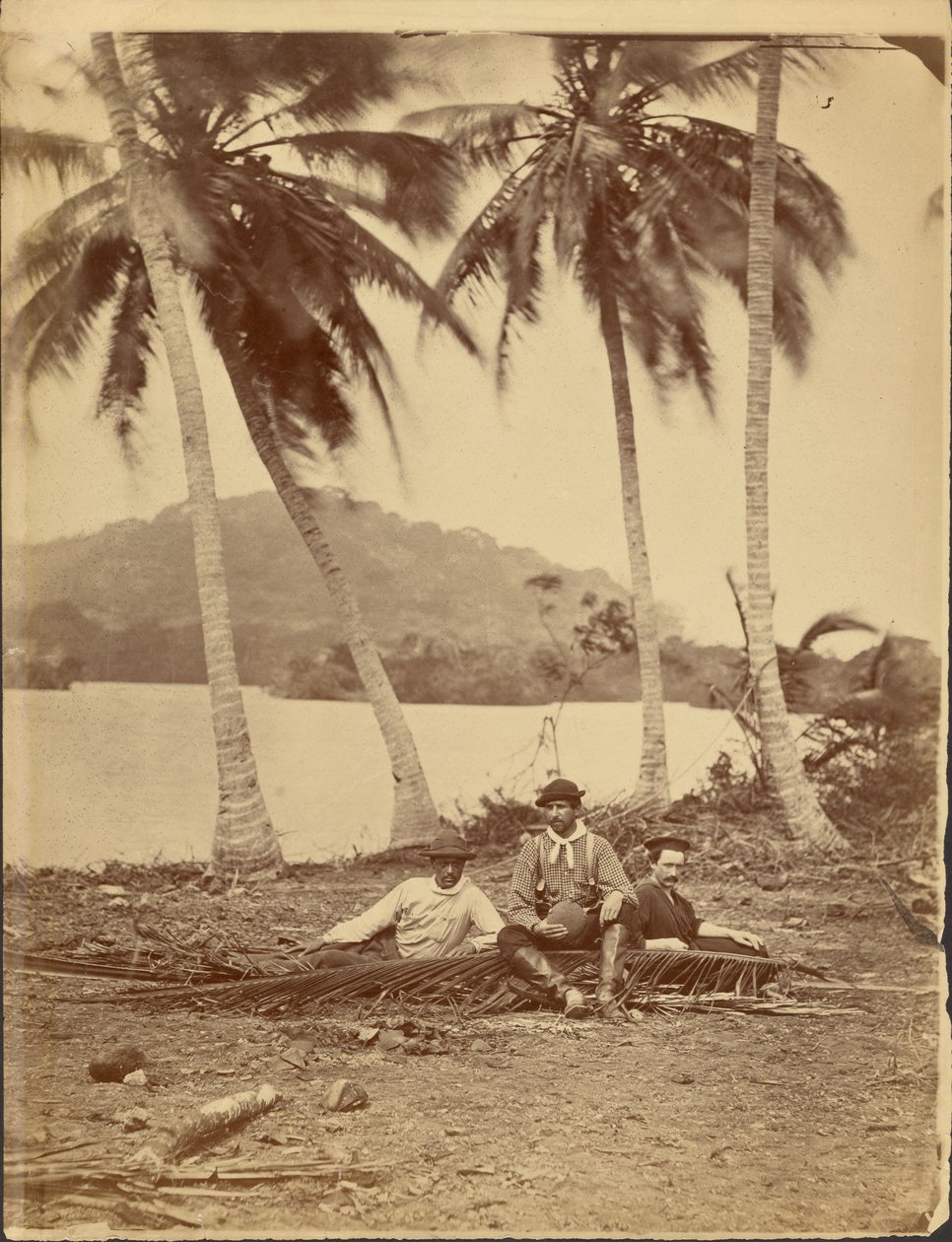 [Członkowie załogi Selfridge Expedition do Isthmus of Darién (Panama)]. autorstwa Timothy H. OSullivan
