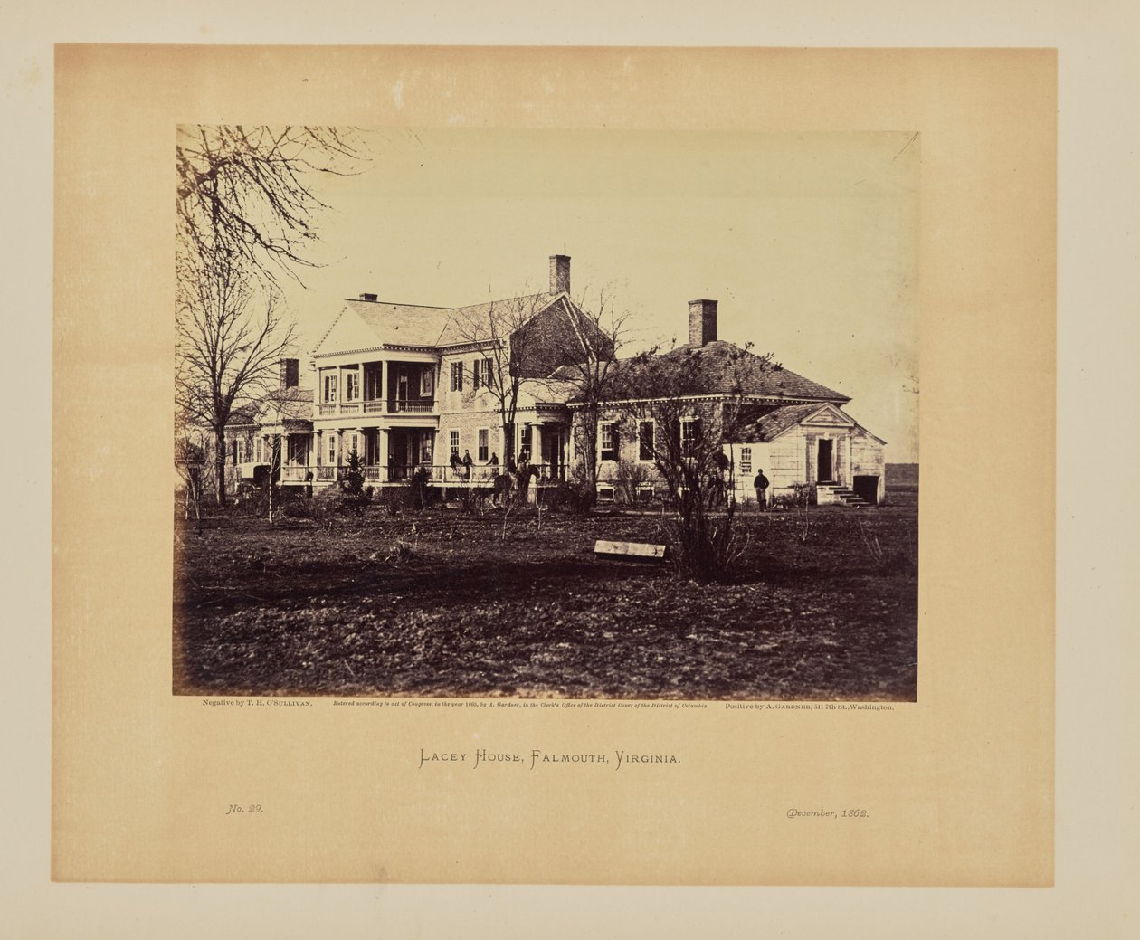 Lacey House, Falmouth, Wirginia autorstwa Timothy H. OSullivan