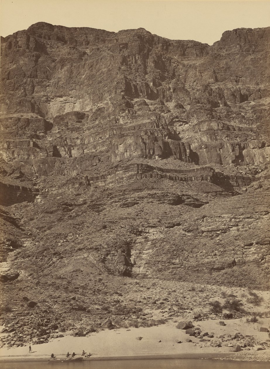 Ściana w Wielkim Kanionie rzeki Kolorado, 1872 (zdjęcie) autorstwa Timothy O