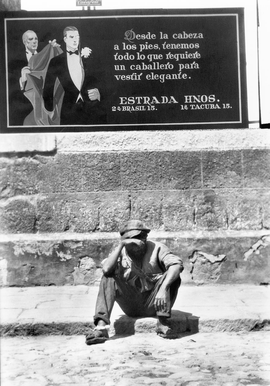 Elegancja i nędza, Meksyk, 1928 autorstwa Tina Modotti