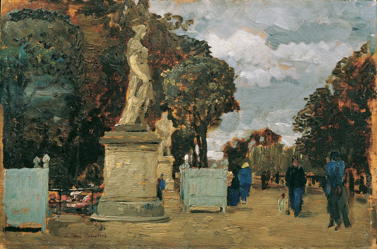 Z Tuileries - Szary dzień autorstwa Tina Blau