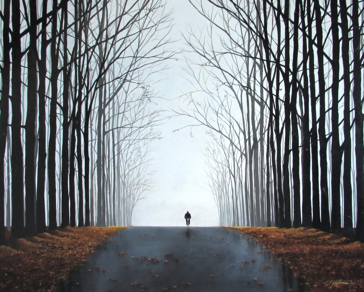 Poranny rower (akryl na płótnie), 2016 autorstwa Tina Palmer