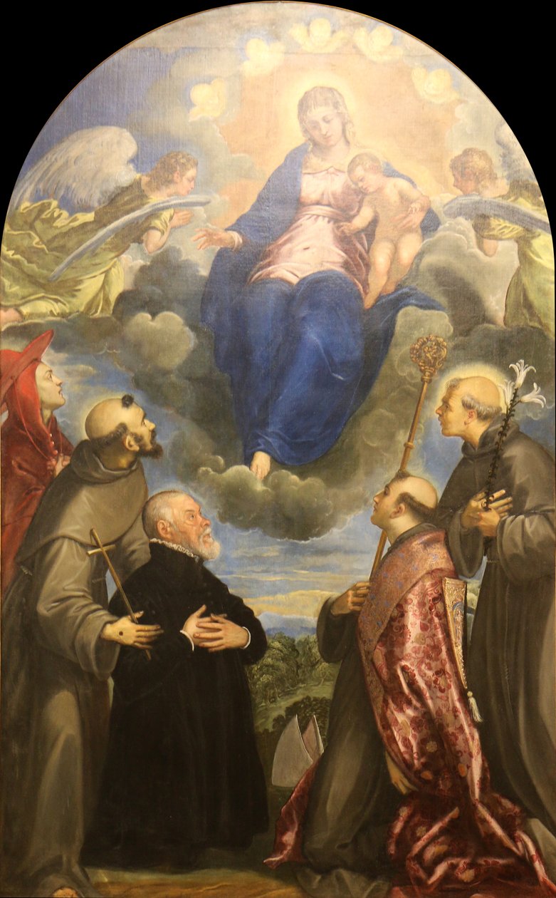 Dziewica w chwale autorstwa Tintoretto