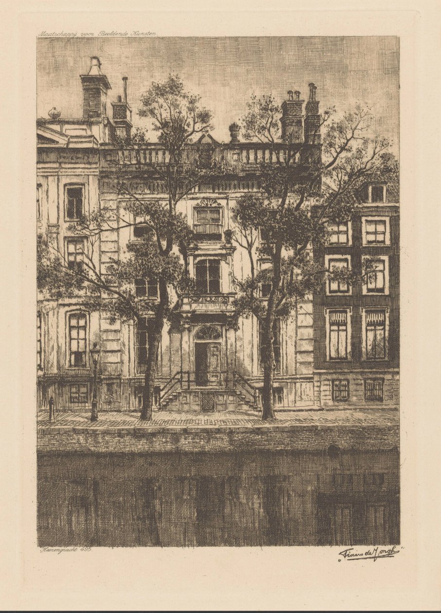 Towarzystwo Sztuk Wizualnych, Heerengracht 495 (oryginalny tytuł obiektu) autorstwa Tinus de Jongh