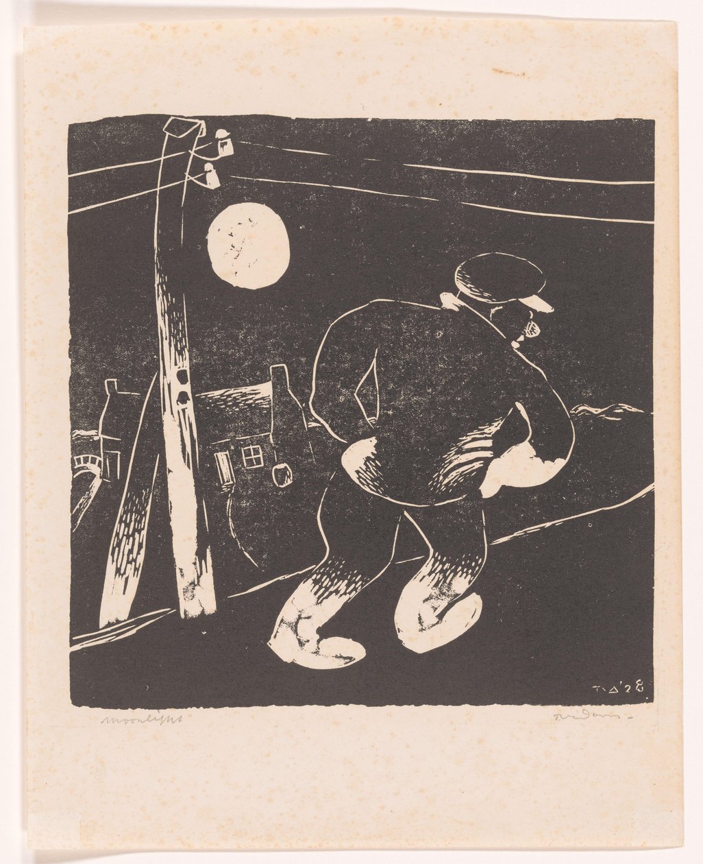 Moonlight (oryginalny tytuł na obiekcie) autorstwa Tinus van Doorn (signed by artist)