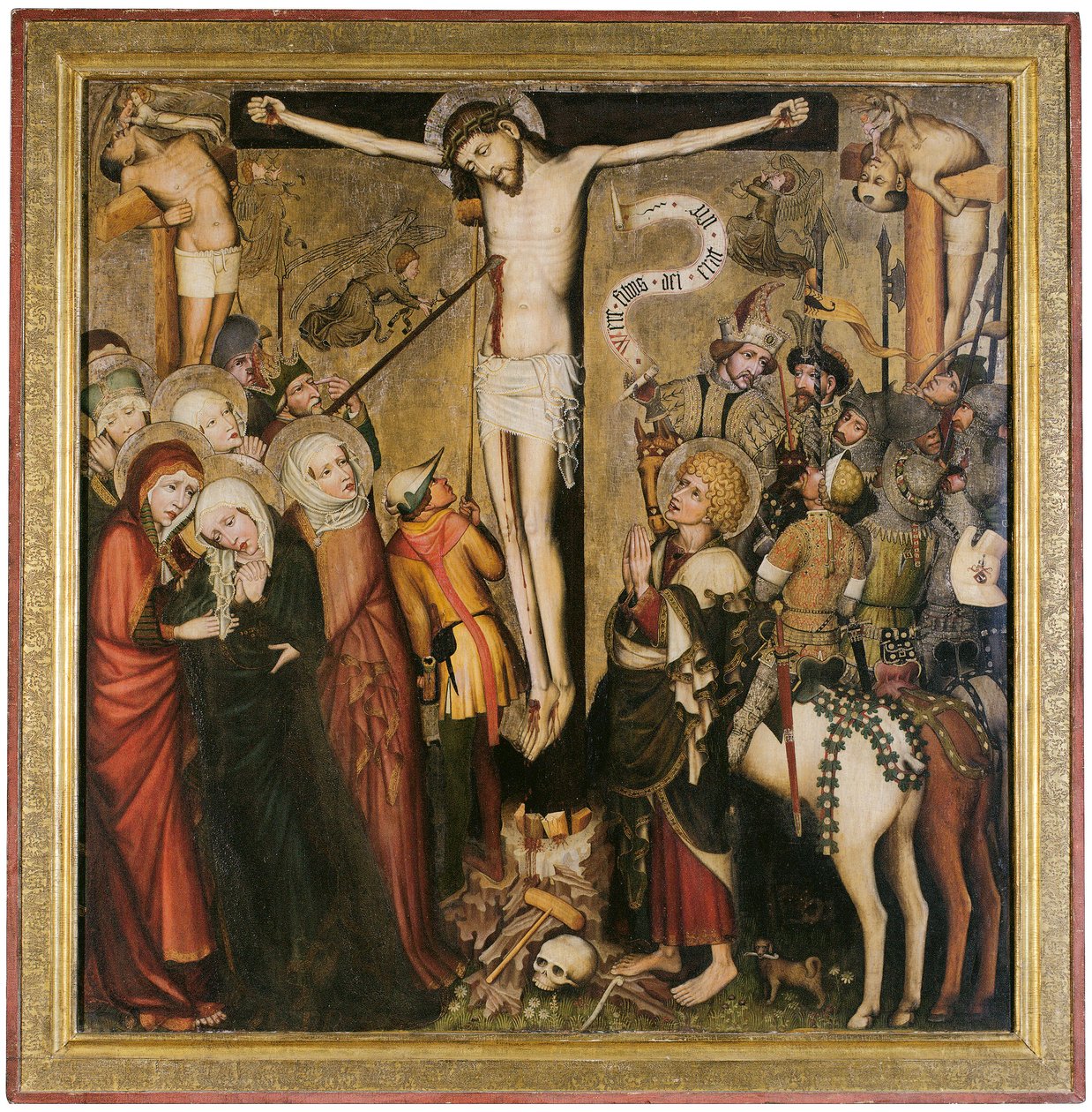 Ukrzyżowanie Chrystusa („Wilten Crucifixion”) autorstwa Tiroler Maler