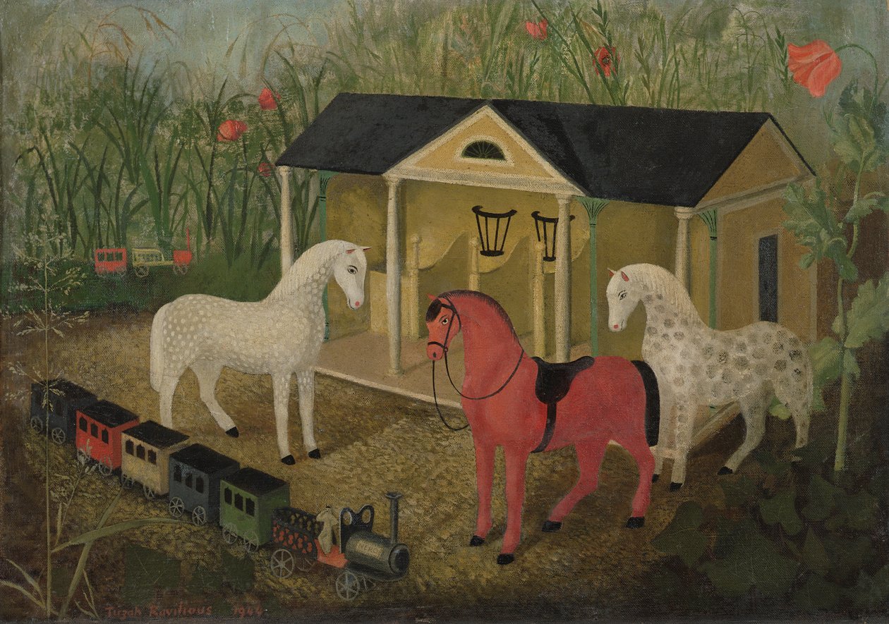 Konie i Pociągi autorstwa Tirzah Ravilious