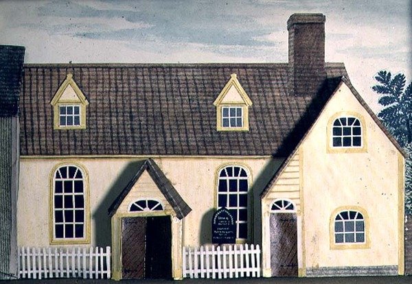 Model kaplicy, kościół kongregacyjny Halstead, Essex autorstwa Tirzah Ravilious