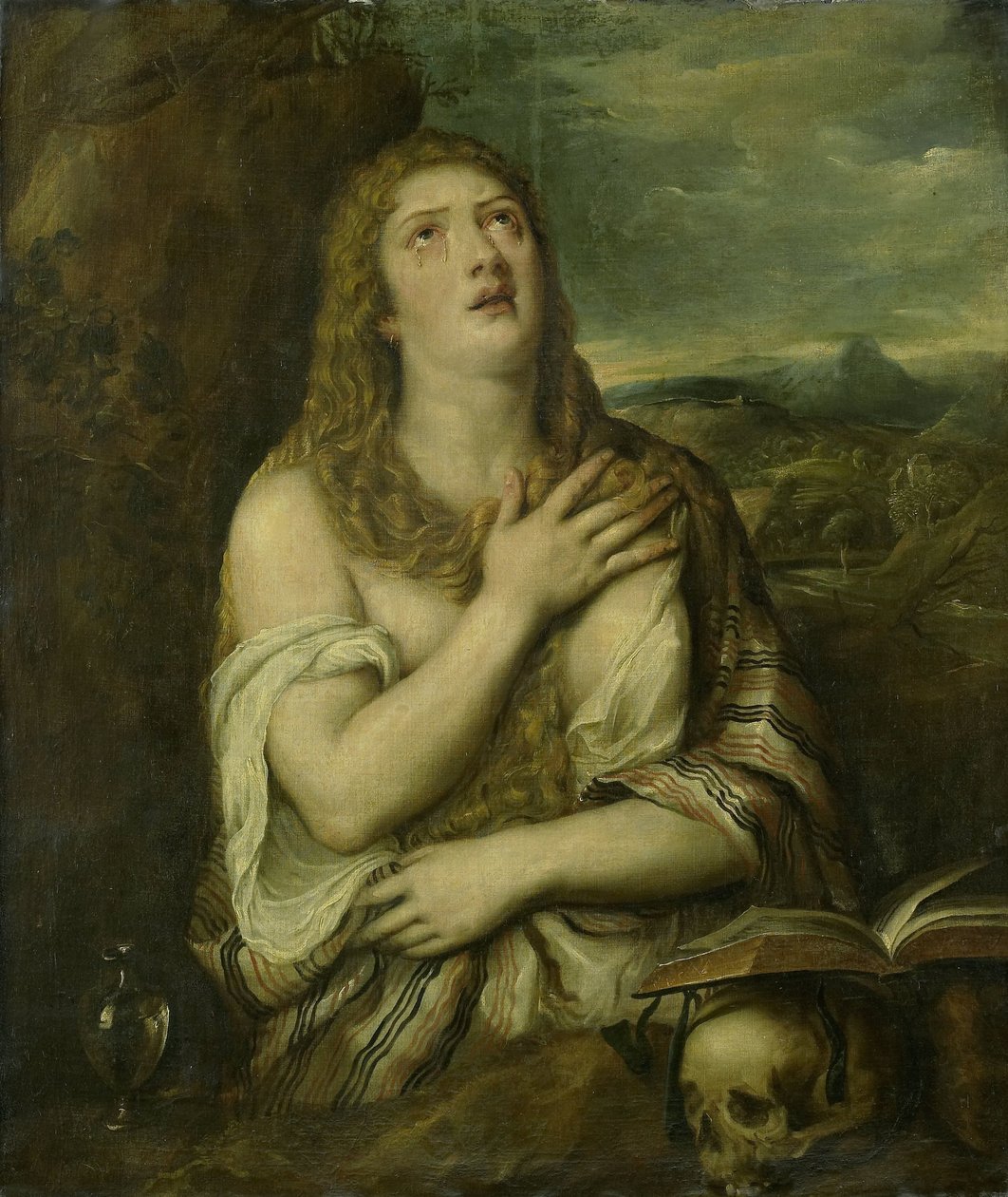 Skruszona Maria Magdalena autorstwa Titiaan (copy after)