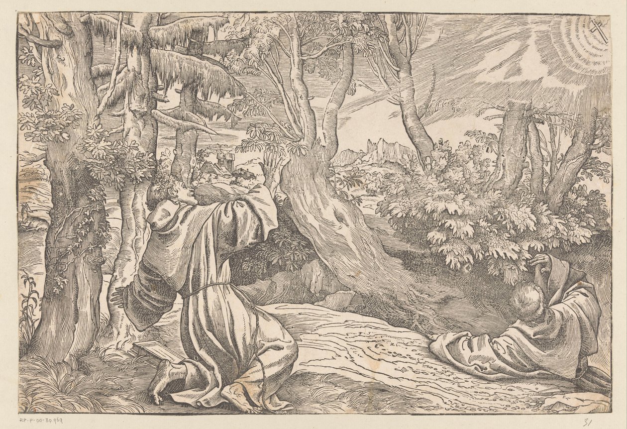 Św. Franciszek otrzymuje stygmaty autorstwa Titiaan