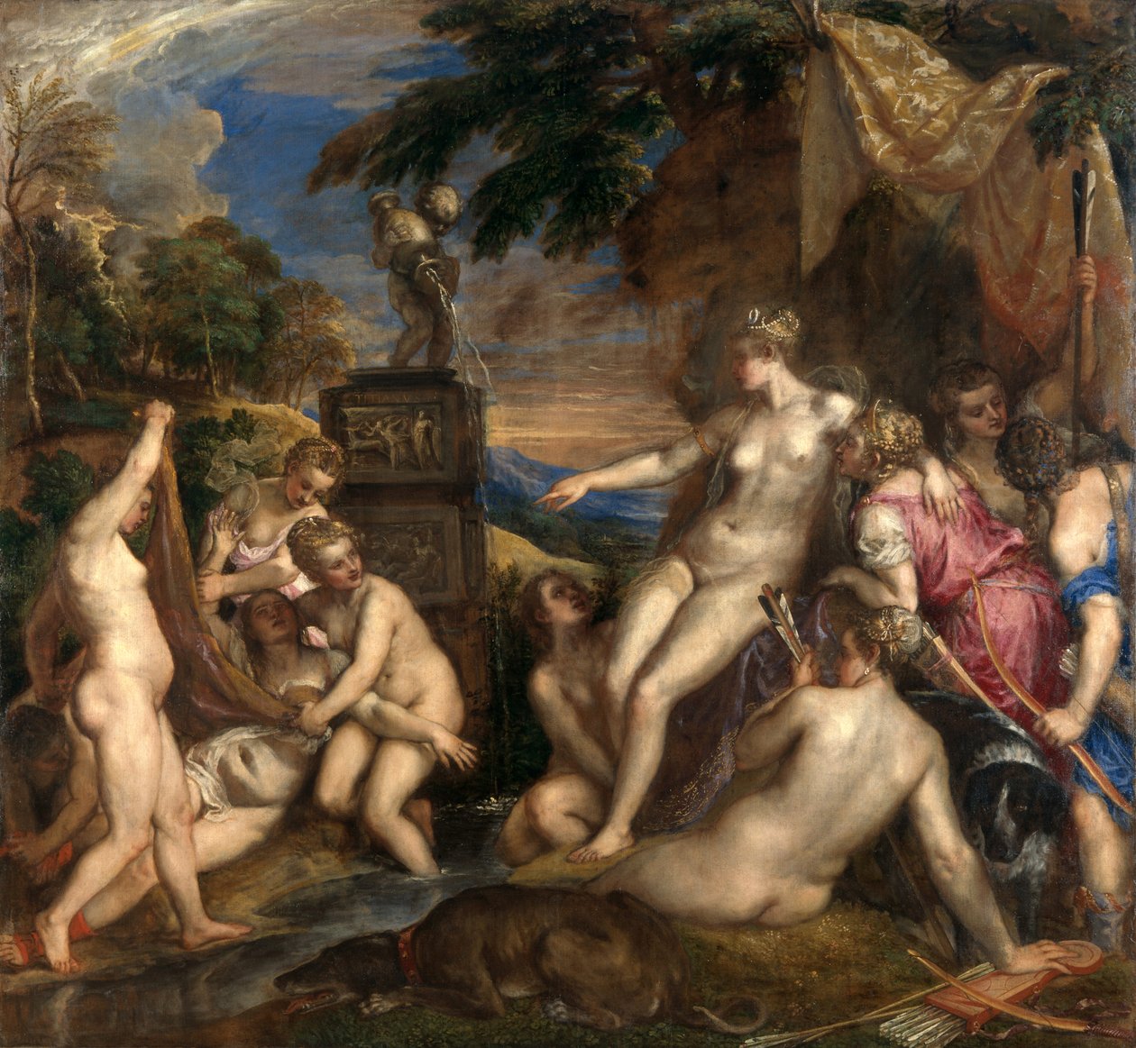 Diana i Callisto autorstwa Tiziano Vecelli