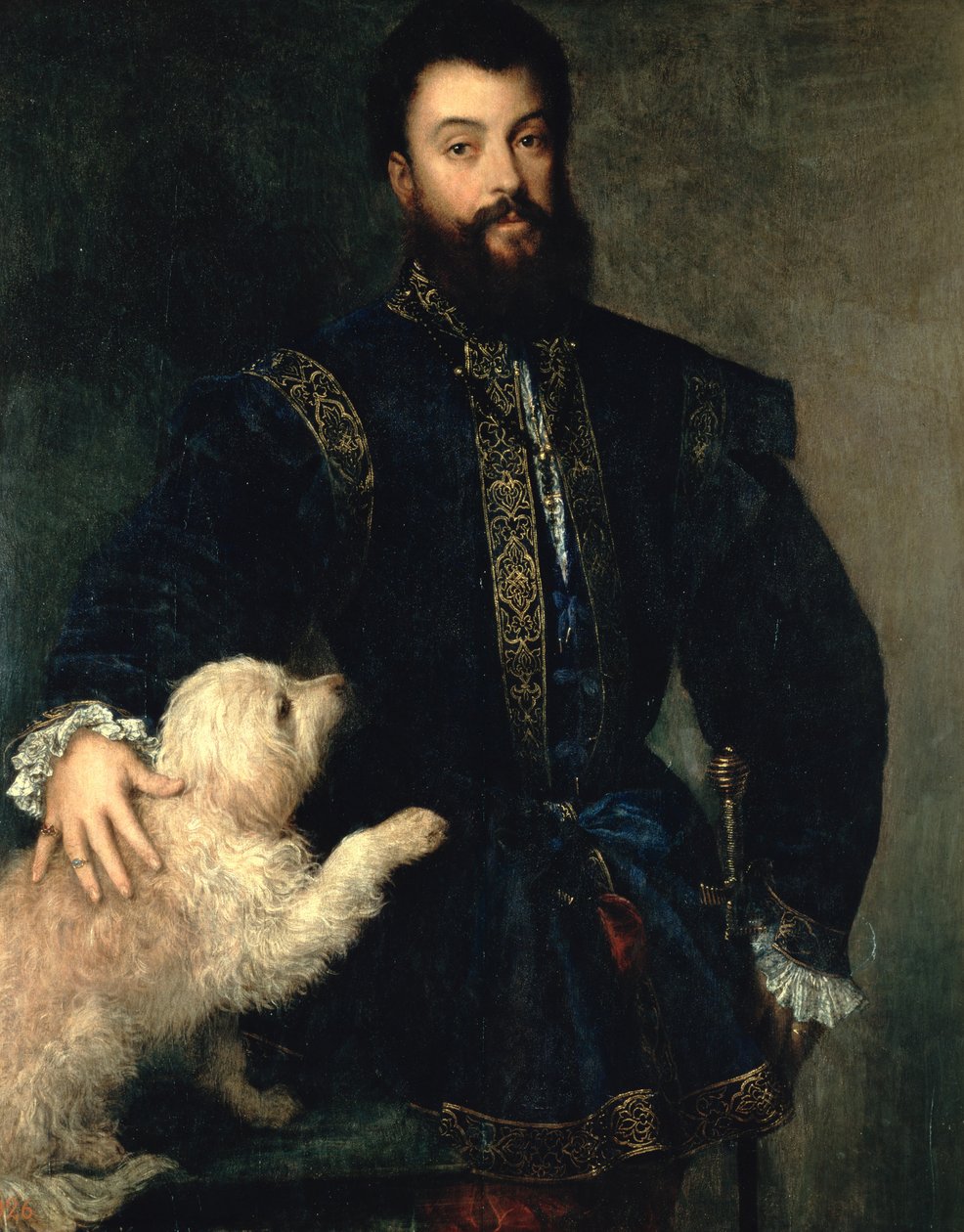 Federigo Gonzaga, książę Mantui, ok. 1525-30 autorstwa Tiziano Vecelli