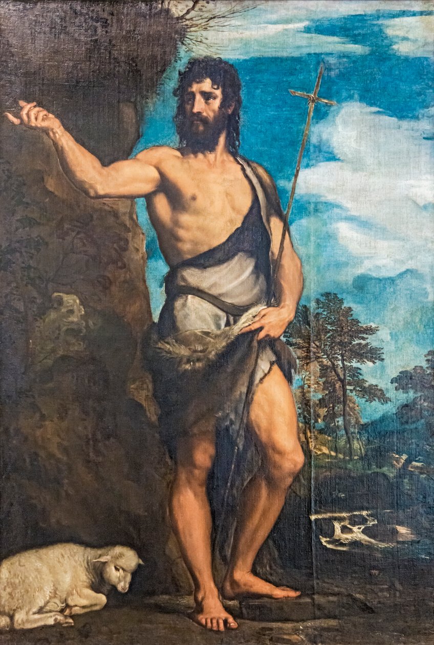 Jan Chrzciciel autorstwa Tiziano Vecelli