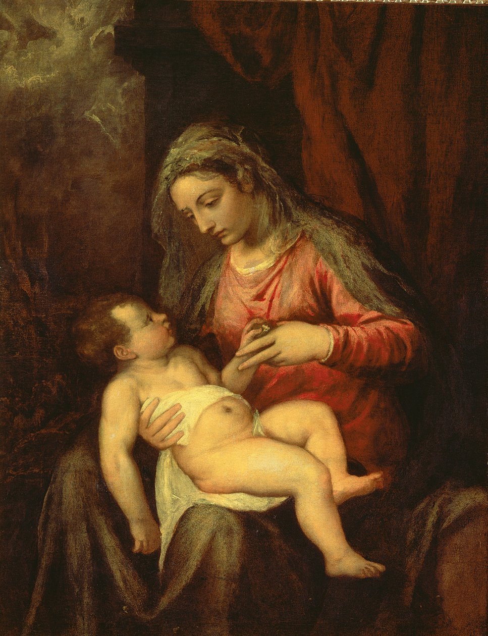 Madonna z Dzieciątkiem autorstwa Tiziano Vecelli