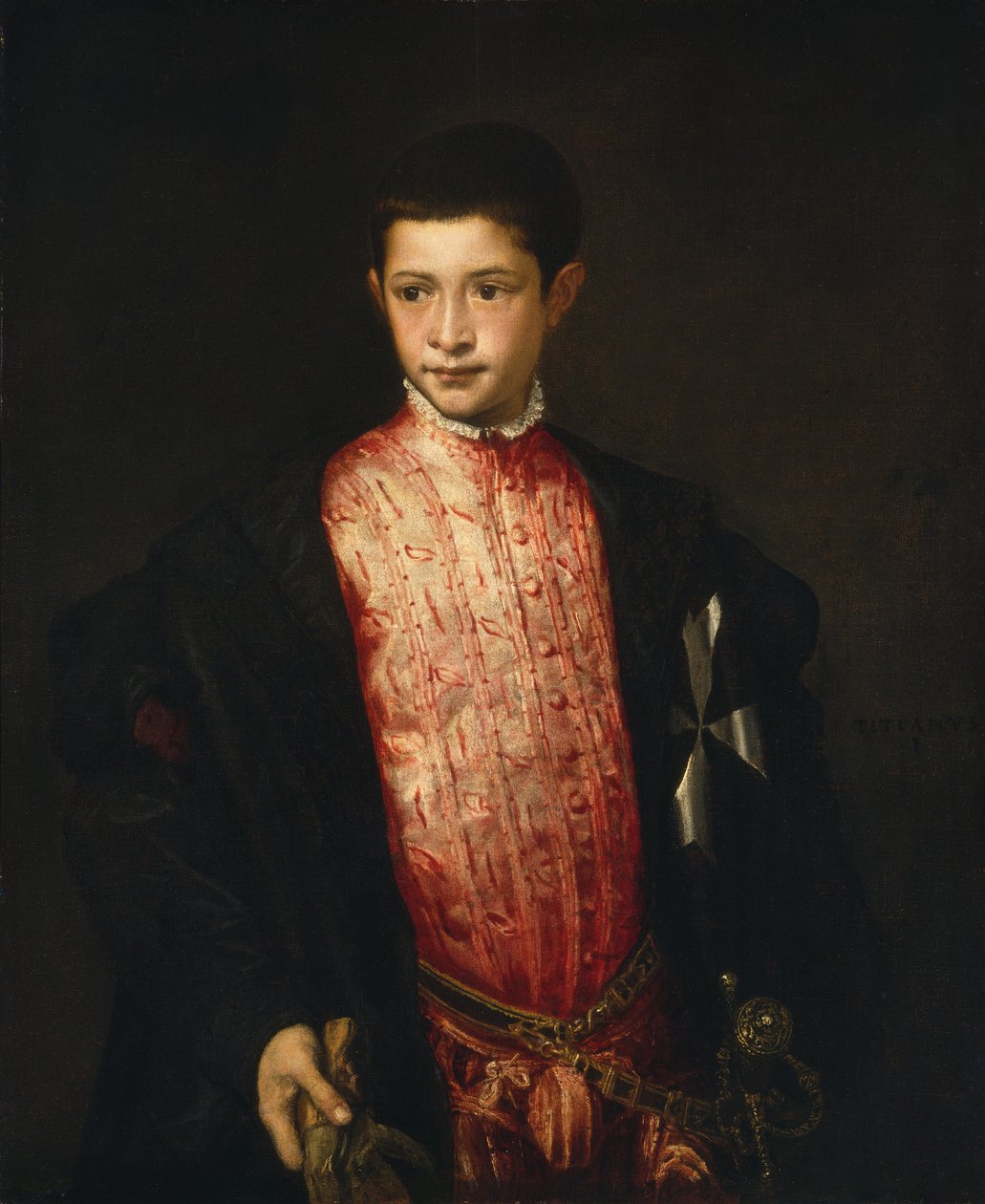 Portret Ranuccio Farnese autorstwa Tiziano Vecelli