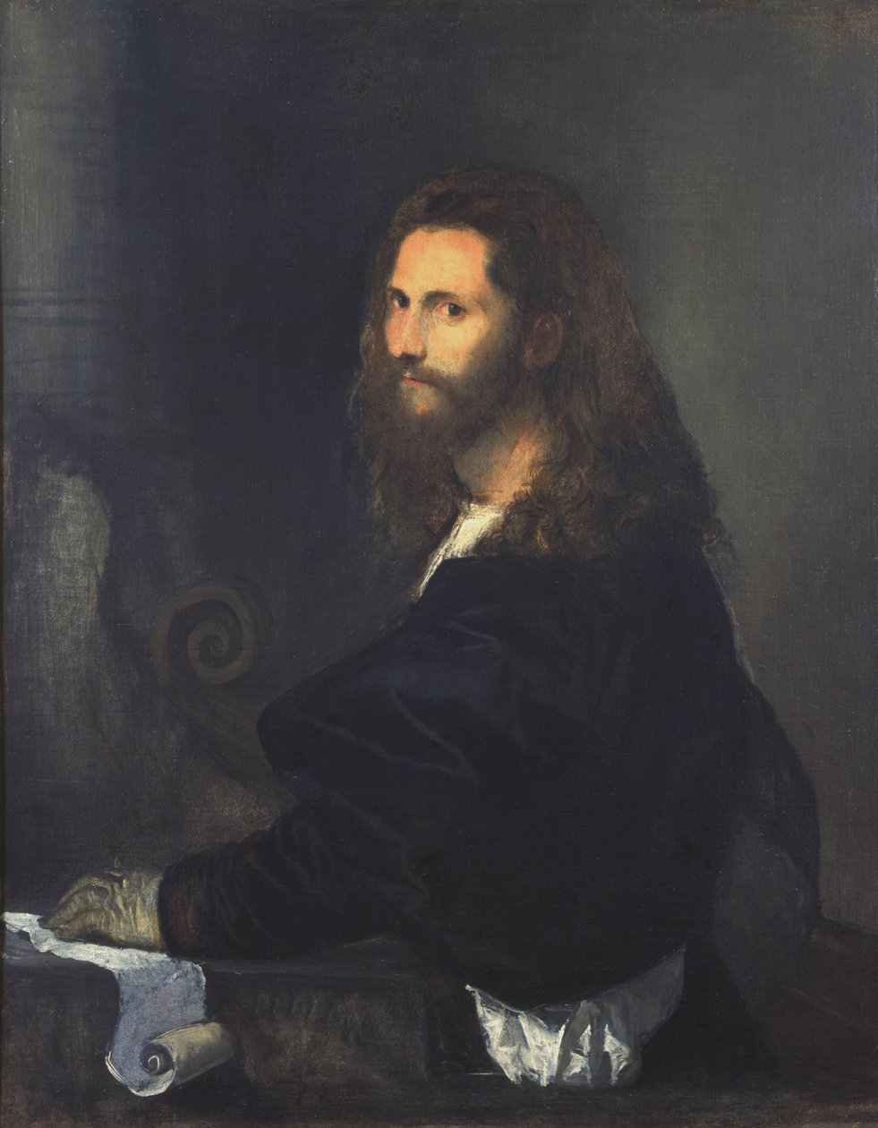 Portret muzyka autorstwa Tiziano Vecelli