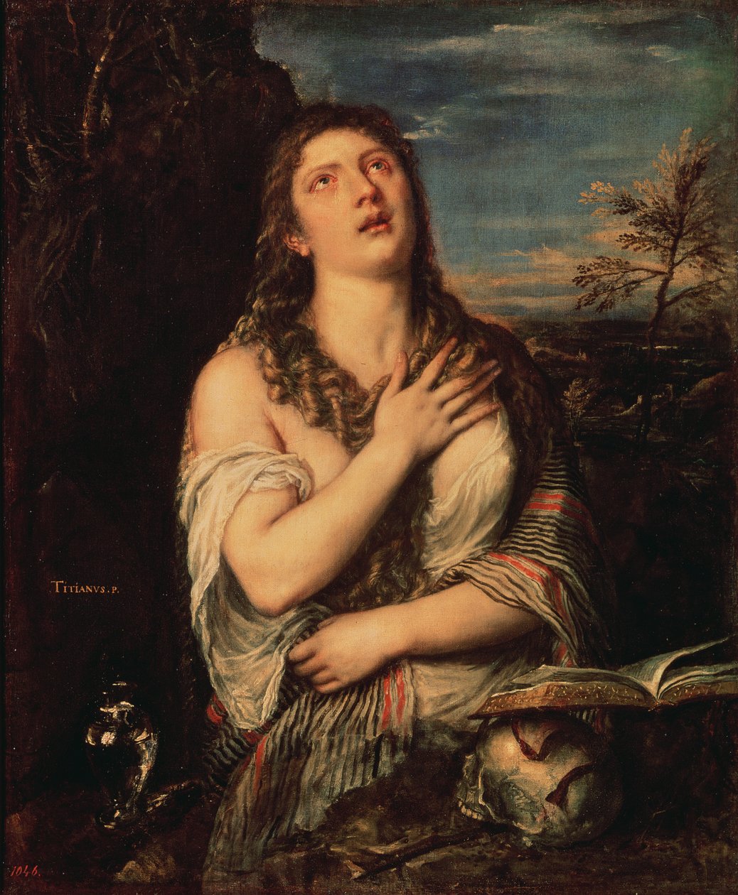 Skruszona Maria Magdalena, lata 60. XVI wieku autorstwa Tiziano Vecelli