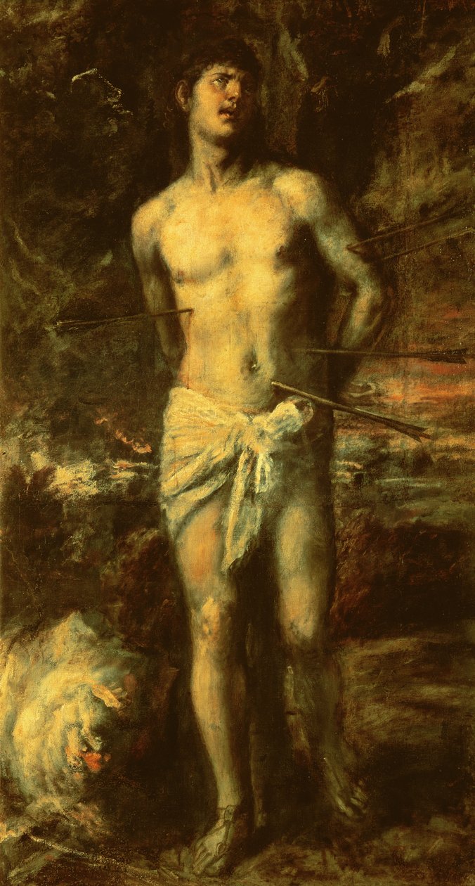 Św. Sebastian, ok.1570 autorstwa Tiziano Vecelli