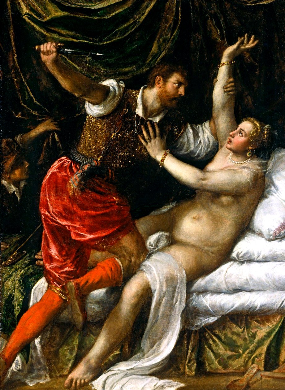 Tarquin i Lukrecja autorstwa Tiziano Vecelli