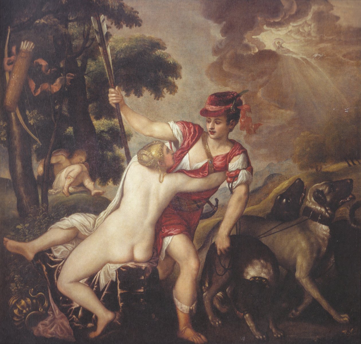 Wenus i Adonis autorstwa Tiziano Vecelli