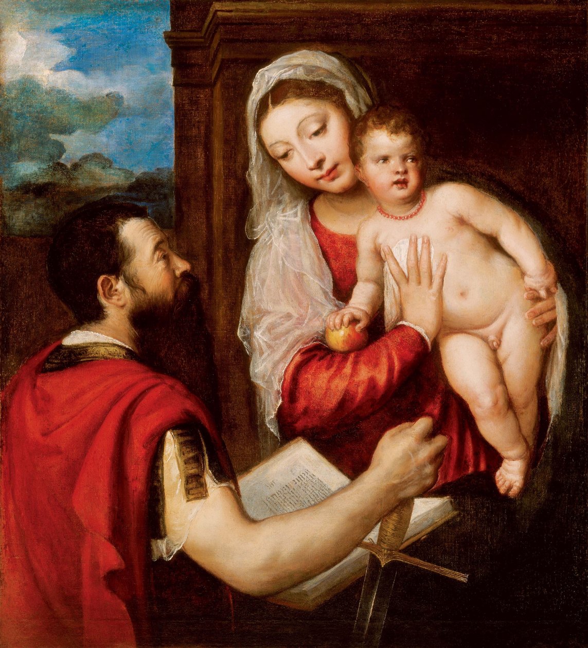 Maryja Panna z Dzieciątkiem i św. Pawłem autorstwa Tiziano Vecelli