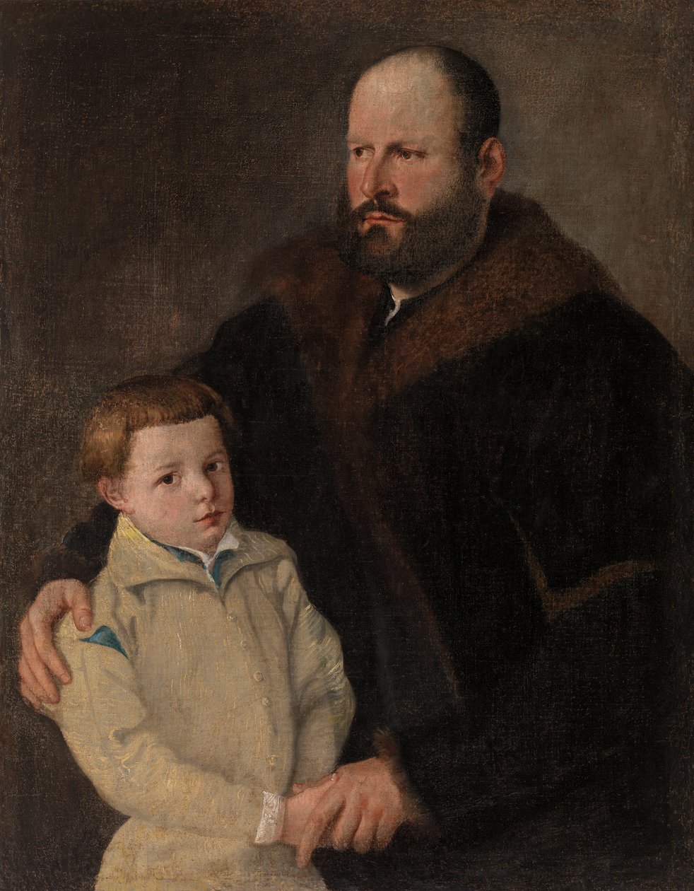 Mężczyzna i chłopiec autorstwa Tiziano Vecelli