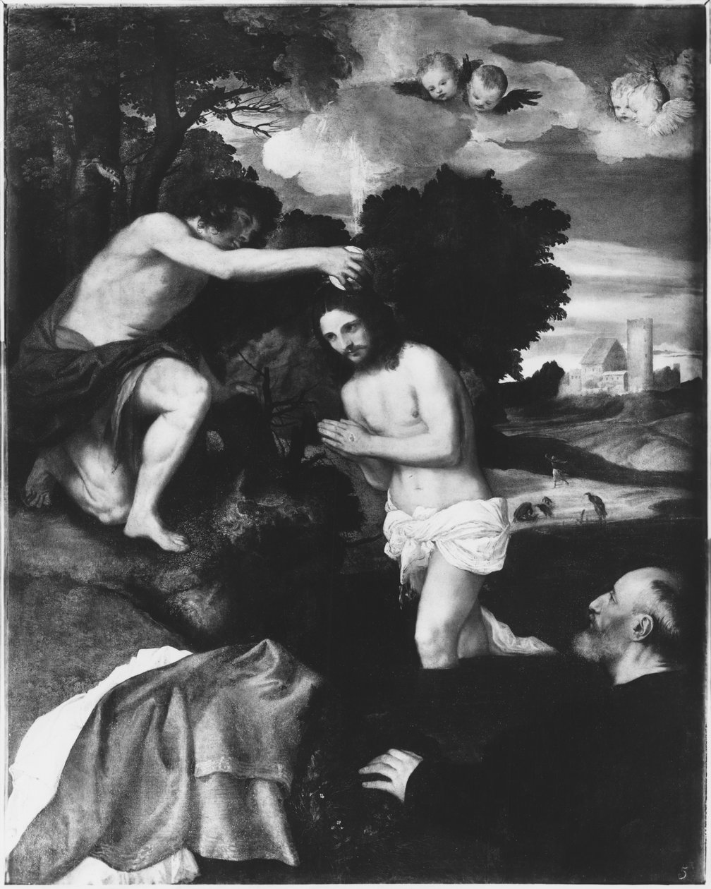 Chrzest Chrystusa, ok. 1512 autorstwa Tiziano Vecelli