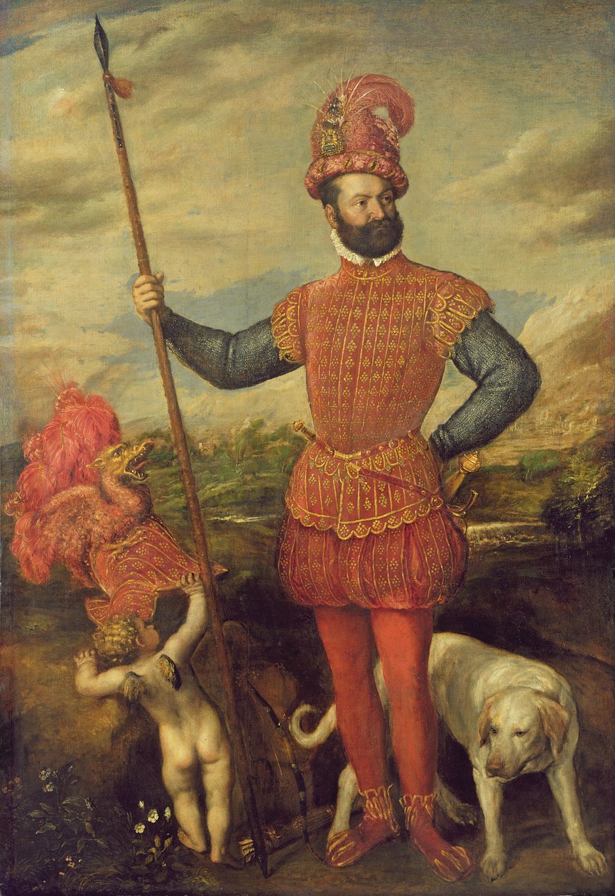 Portret włoskiego szlachcica autorstwa Tiziano Vecelli